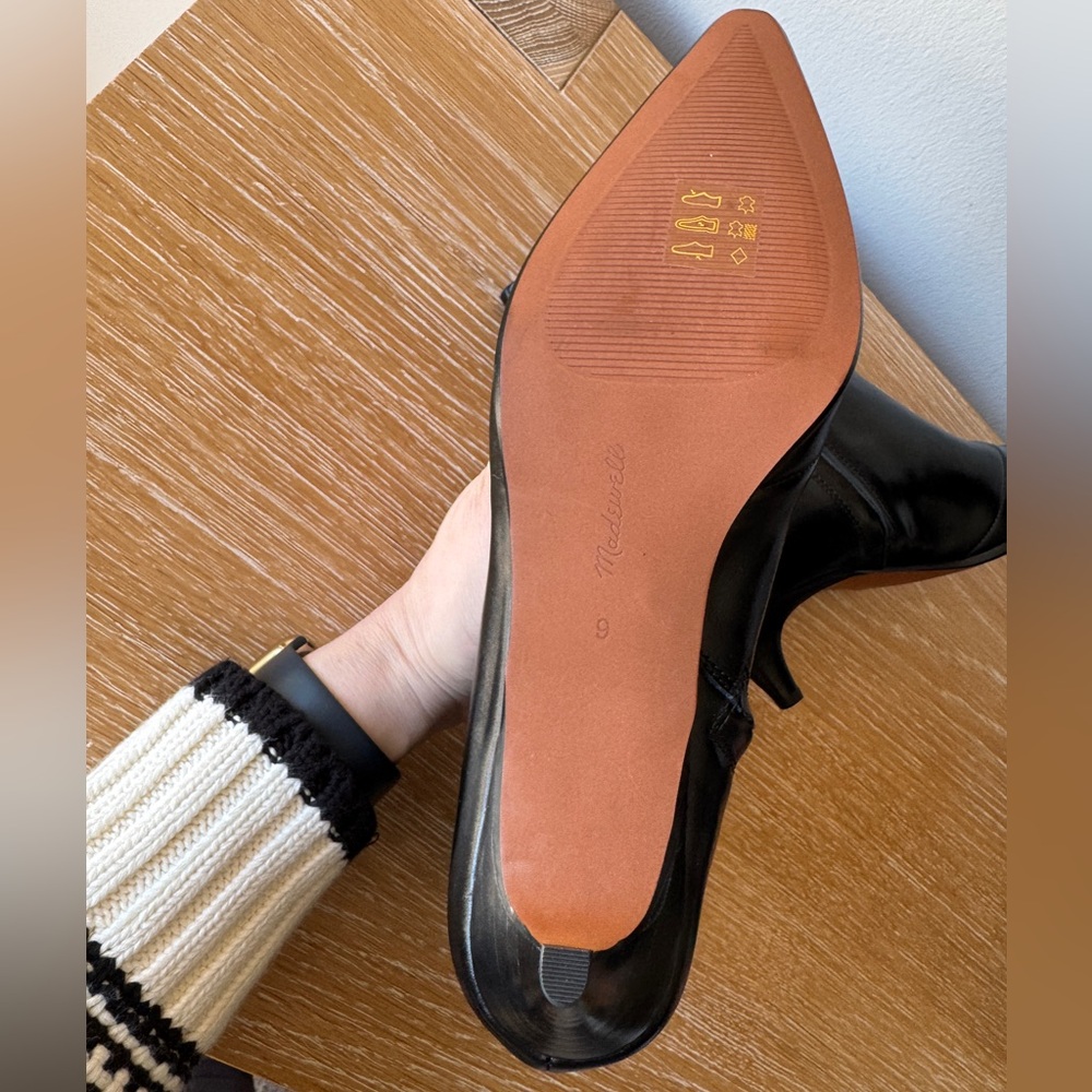 NWT! MADEWELL Women’s The Emilie Ankle Boot, True Black Leather, Size 9 - Picture 11 of 16